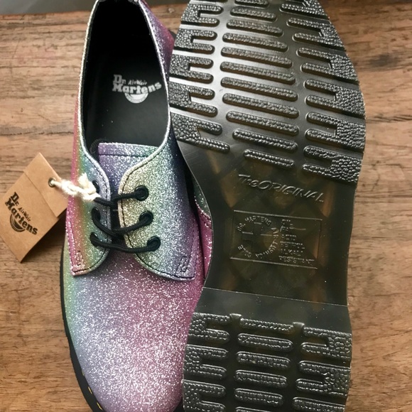 1461 Dr. Martens Glitter Pu Shoes - Multi Glitter - Picture 4 of 6